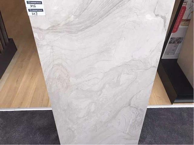 Kutahya atlantis wit gepolijst vloertegel 60x120 cm 60,48 m² - afbeelding 1 van  4