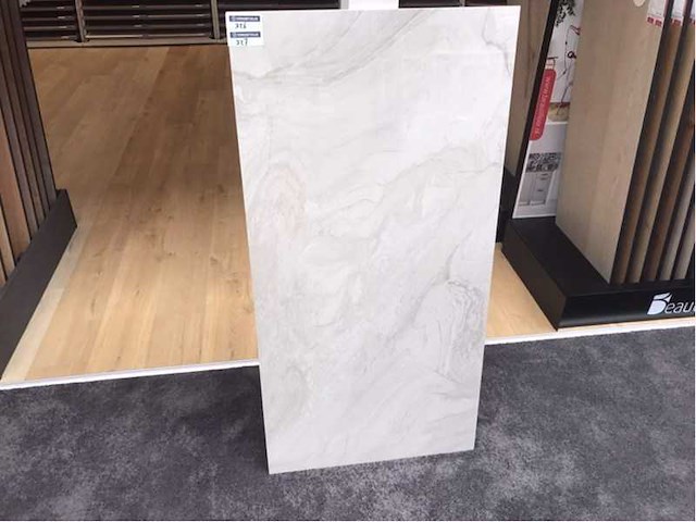 Kutahya atlantis wit gepolijst vloertegel 60x120 cm 60,48 m² - afbeelding 3 van  4