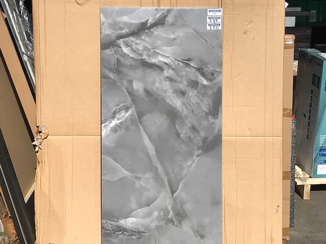 Kutahya marea dark grey gepolijst vloertegel 60x120 cm 60,48 m² - afbeelding 3 van  4