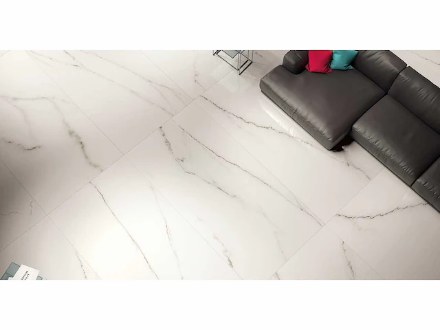Kutahya statuario gepolijst vloertegel 120x120 cm 57,6 m² - afbeelding 4 van  8