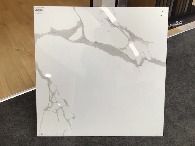Kutahya statuario gepolijst vloertegel 120x120 cm 57,6 m² - afbeelding 1 van  6