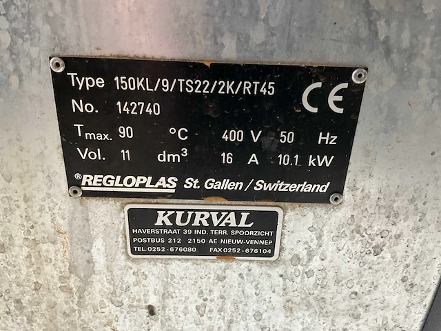 Kuwatec regoplas 150 kl tempereerapparaat - afbeelding 6 van  6