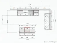 Kvik eilandkeuken - 180x96cm / apparatenwand ca. 184x220cm - afbeelding 35 van  40
