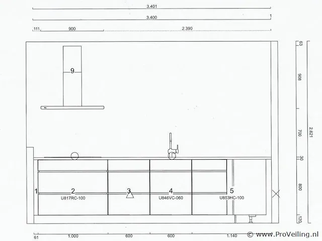 Kvik hoekkeuken - 340x219x220cm - afbeelding 26 van  33