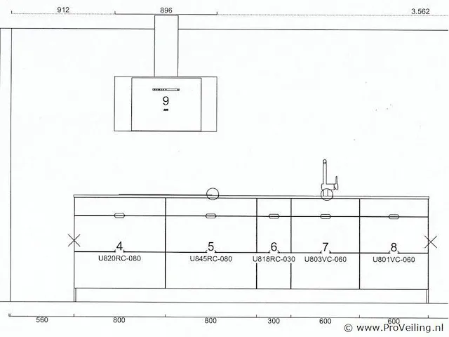 Kvik rechte keuken - 310x180/220cm - afbeelding 32 van  38