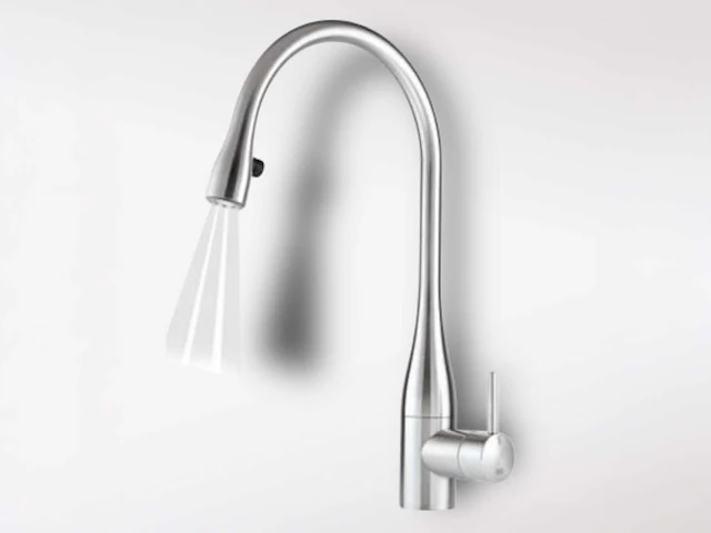 Kwc eve keukenkraan met led-verlichting kleur rvs - afbeelding 1 van  5