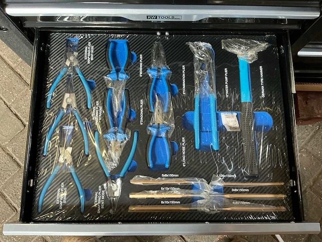 Kwtools gevulde gereedschapswagen nieuw in doos - afbeelding 3 van  17