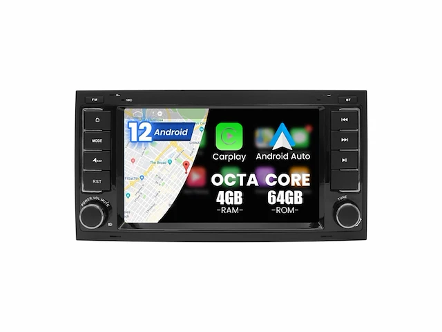 Kymmtun android 12 autoradio voor volkswagen 4g + wifi, gps, usb, bluetooth - afbeelding 1 van  4