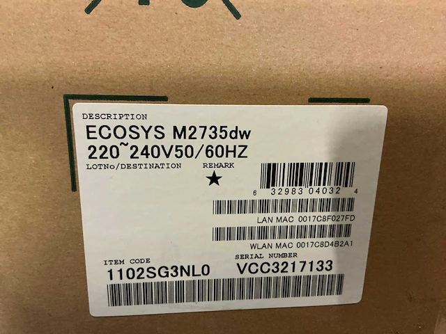 Kyocera ecosys m2735dw printer - afbeelding 3 van  3