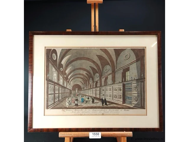 La gallerie nouvelle de la bibliotheque vaticane a rome - afbeelding 1 van  5