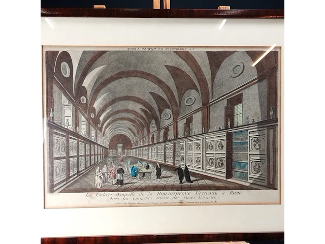 La gallerie nouvelle de la bibliotheque vaticane a rome - afbeelding 2 van  5