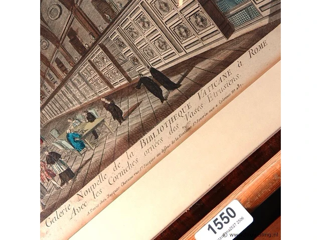 La gallerie nouvelle de la bibliotheque vaticane a rome - afbeelding 3 van  5