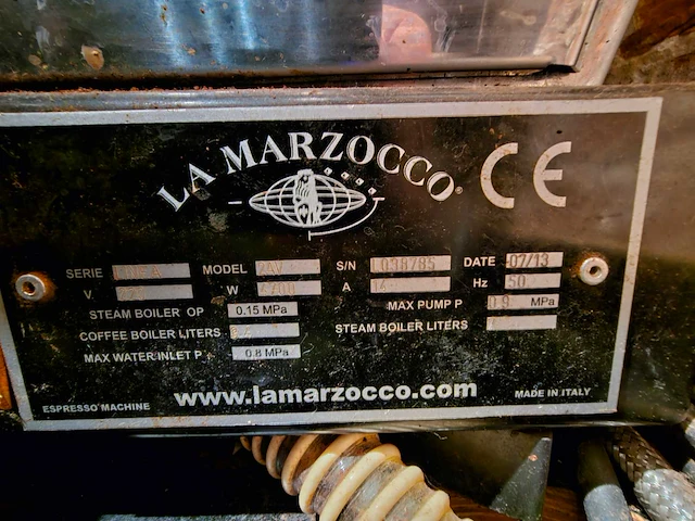 La marzocco 2av linea koffiemachine - afbeelding 4 van  4