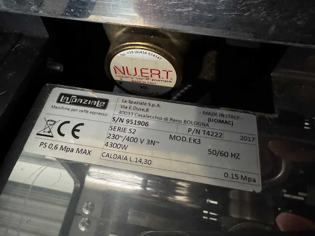 La spaziale - ek3 s2 xelecto - koffiemachine - afbeelding 9 van  9