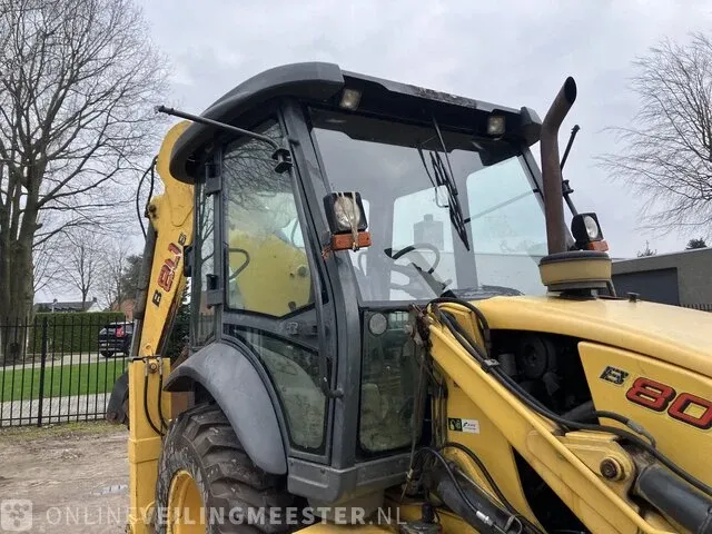 Laadgraafcombinatie new holland, b80b-ss, geel, bouwjaar 2017 - afbeelding 3 van  35