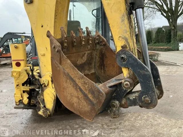 Laadgraafcombinatie new holland, b80b-ss, geel, bouwjaar 2017 - afbeelding 9 van  35