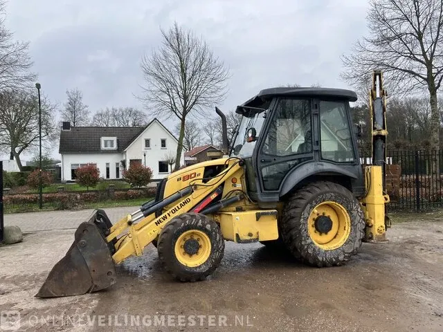 Laadgraafcombinatie new holland, b80b-ss, geel, bouwjaar 2017 - afbeelding 1 van  35
