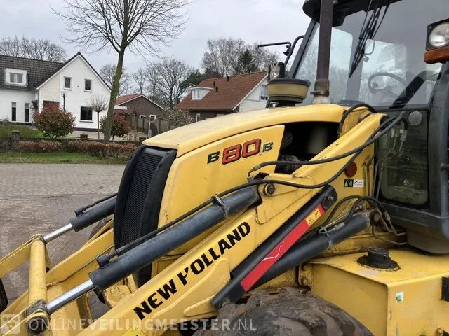 Laadgraafcombinatie new holland, b80b-ss, geel, bouwjaar 2017 - afbeelding 16 van  35