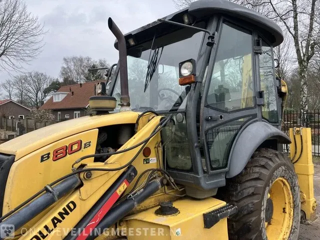 Laadgraafcombinatie new holland, b80b-ss, geel, bouwjaar 2017 - afbeelding 18 van  35