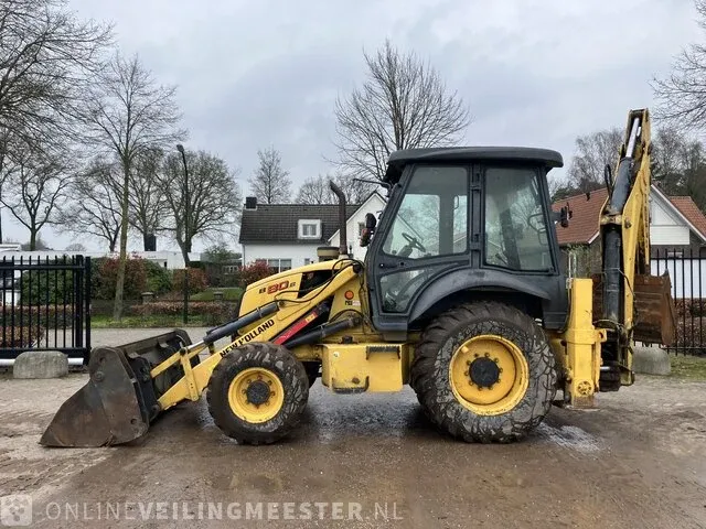 Laadgraafcombinatie new holland, b80b-ss, geel, bouwjaar 2017 - afbeelding 12 van  35
