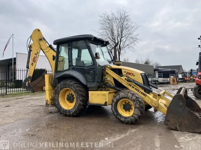 Laadgraafcombinatie new holland, b80b-ss, geel, bouwjaar 2017 - afbeelding 32 van  35