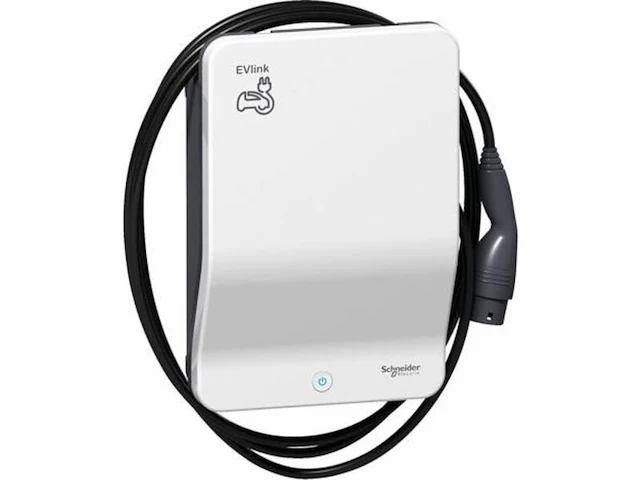 Laadpaal evlink wallbox 22 kw 3-fase 16a schneider, evb1a22pcki - afbeelding 1 van  2