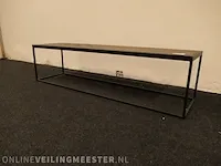 Laag tv meubel visgraat ingelegd - afbeelding 3 van  8