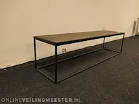 Laag tv meubel visgraat ingelegd - afbeelding 4 van  8