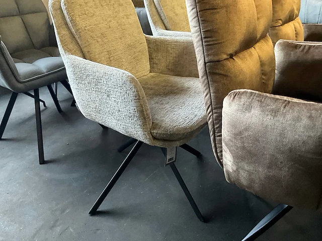 Label 51 partij diverse eetkamerstoelen (16x) - afbeelding 2 van  16