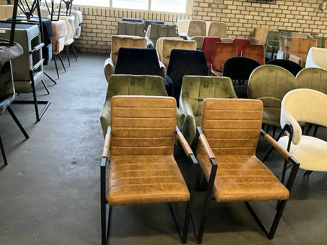 Label 51 partij diverse eetkamerstoelen (16x) - afbeelding 9 van  16