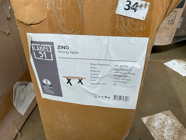 Label 51 zino 200x100 eetkamertafel - afbeelding 5 van  5