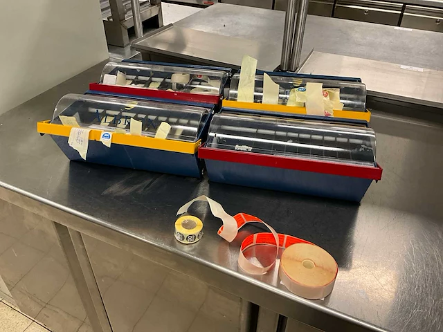 Labellord daglabel dispensers (4x) - afbeelding 1 van  6