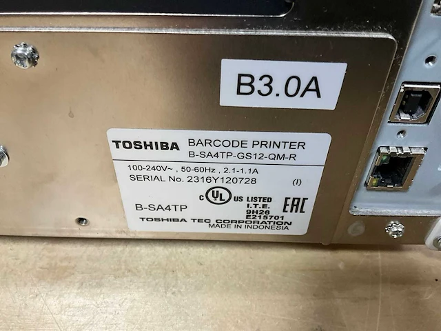 Labelprinter - toshiba - b-sa4tp-gs12-gm-r - afbeelding 5 van  5