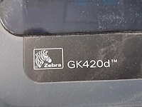 Labelprinter zebra, gk420d, bouwjaar 2015 - afbeelding 7 van  7