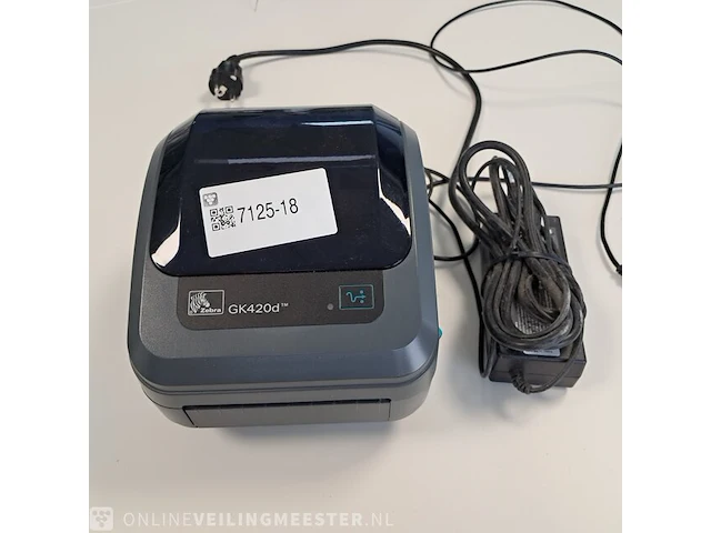 Labelprinter zebra, gk420d, bouwjaar 2020 - afbeelding 1 van  4