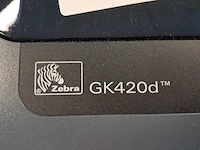 Labelprinter zebra, gk420d, bouwjaar 2020 - afbeelding 2 van  4