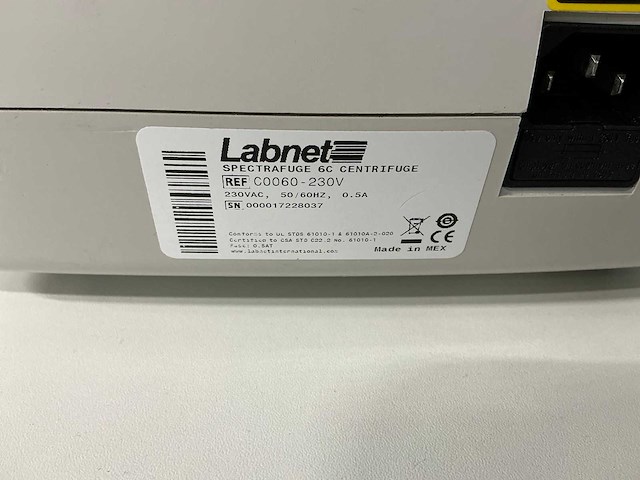 Labnet - 6c - centrifuge - afbeelding 3 van  3