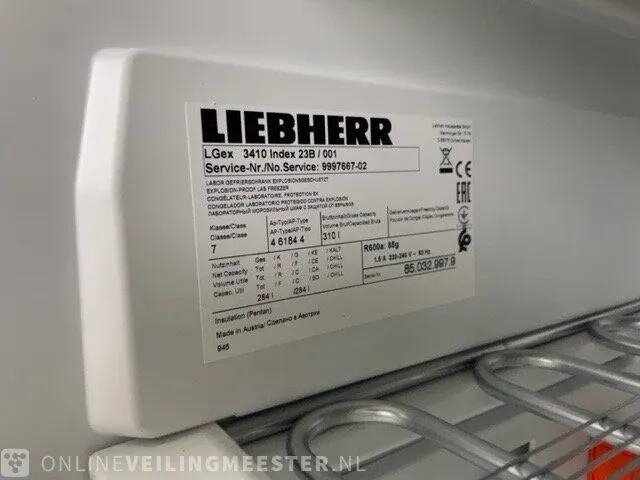 Laboratorium vrieskast liebherr, mediline lgex 3410, wit - afbeelding 8 van  9