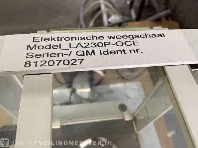 Laboratorium weegschaal sartorius, la230p-oce - afbeelding 4 van  9