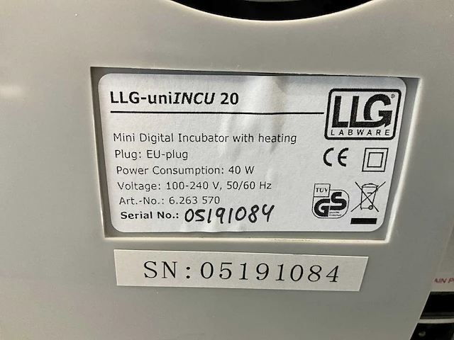 Labware uniincu 20 broedstoof - afbeelding 7 van  7