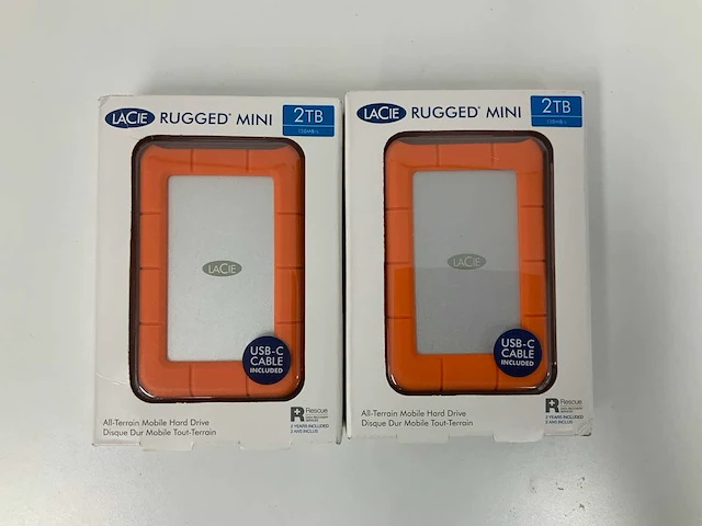 Lacie rugged mini 2tb externe harde schijf usb 3.2 (2x) - afbeelding 1 van  2