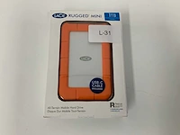 Lacie rugged mini 2tb externe harde schijf usb 3.2 - afbeelding 1 van  2