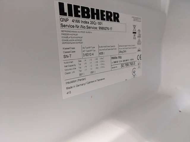 Lade vriezer no frost, liebherr semi proffesional, gnp4166 - afbeelding 6 van  6