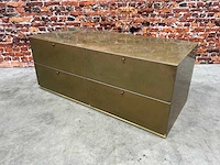Ladeblok met messing bekleed - afbeelding 1 van  5