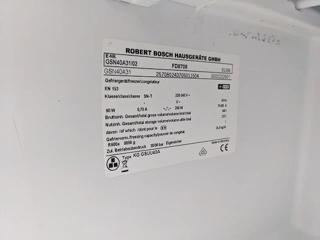 Laden vriezer a++, bosch, gsn40a31 - afbeelding 2 van  10