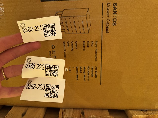 Ladenkastje, zwart mangohout, zwart metalen onderstel - afbeelding 5 van  5