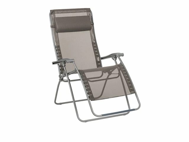 Lafuma mobilier - relaxstoel zero gravity rsxa clip xl - inklapbare ligstoel voor terras en tuin bruin - afbeelding 1 van  3