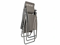 Lafuma mobilier - relaxstoel zero gravity rsxa clip xl - inklapbare ligstoel voor terras en tuin bruin - afbeelding 2 van  3