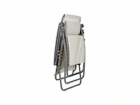 Lafuma rsxa clip model 2025 relaxstoel verstelbaar inklapbaar zero gravity seigle ii beige - afbeelding 4 van  5