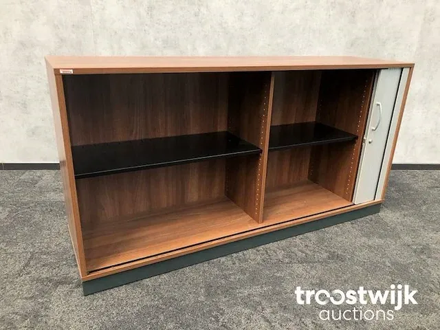 Lage roldeurkast - toscaans noten - afbeelding 2 van  8